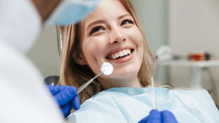 A patient undergoing root canal in the Dental Care Center, Van Nuys, California