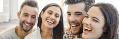 A picture of a smiling group after teeth whitening in Van Nuys, CA.